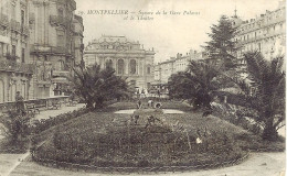 *CPA - 34 - MONTPELLIER - Square De La Gare De Palavas Et Le Théatre - Montpellier