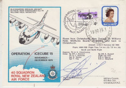 Ross Dependency 1979 Operation Icecube 15 Signature  Ca Scott Base 19 NOV 1979 (RT178) - Cartas & Documentos