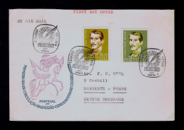 Gc8572 PORTUGAL Cesário Verde Writers ècrivain 1957 Mailed Porto »Narbeth -GB - Ecrivains