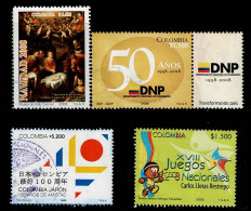 0064H-COLOMBIA-2008- USED POSTAL STAMPS LOT - Kolumbien