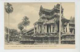 ASIE - CAMBODGE - ANGKOR VAT - Angle Des Galeries Extérieures Du Temple Ouest Et Sud - Cambogia