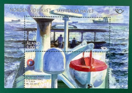 Aland 2014 MNH Life @ The Coast. North By The Sea. Ships MS 402 - Aland