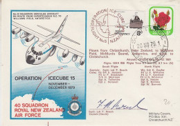 Ross Dependency 1979 Operation Icecube 15 Signature  Ca Scott Base 20 NOV 1979 (RT180) - Cartas & Documentos