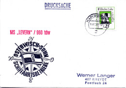 (L 6) Cachetumschlag "SCHIFFAHRTSBETRIEBE OSTERWISCH&SOHN - MS. "LEVERN"/960 Tdw - EF BRD TST 13.12.72 HAMBURG - Marítimo