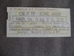 MICHAEL JACKSON  PARKEN - KOPENHAGEN  14/08/1997 - Konzertkarten