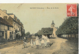 AY 547 /    CPA    BAVENT (14)   PLACE DE LA CROIX - Sonstige & Ohne Zuordnung