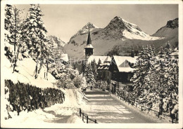 11632035 Arosa GR Dorfstrasse Mit Kirche Arosa - Otros & Sin Clasificación