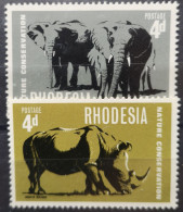 Rhodesien 1967 66/69** Nur Die 2v Säuger Im Angebot - Unused Stamps