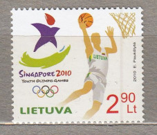 LITHUANIA 2010 Basketball Youth Olympic Games MNH(**) Mi 1044 #Lt899 - Lithuania