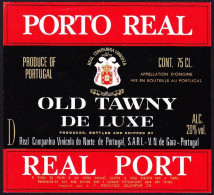 Port Wine Label, Portugal - PORTO REAL REAL PORT -|-  Real Companhia Vinícola Do Norte, Vila Nova De Gaia - Andere & Zonder Classificatie