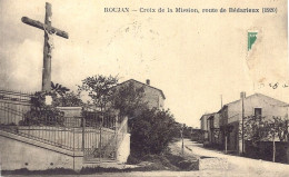 *CPA - 34 - ROUJAN - Croix De La Mission , Route De Bédarieux - Autres & Non Classés