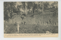 ASIE - CAMBODGE - ANGKOR THOM - Terrasse - Détail - Camboya