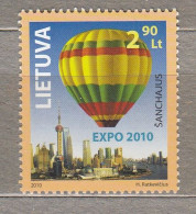 LITHUANIA 2010 Air Balloon MNH(**) Mi 1036 #Lt902 - Lituanie