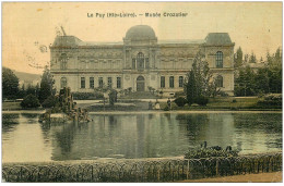 43 LE PUY. Musée Crozatier. Superbe Carte Toilée - Le Puy En Velay