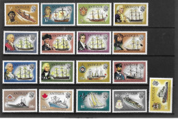 Antigua 1970 MNH Definitives Sg 323/85 - 1960-1981 Autonomía Interna