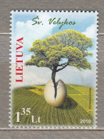 LITHUANIA 2010 Easter MNH(**) Mi 1035 #Lt906 - Lituania