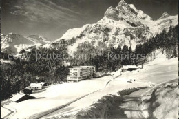 11631850 Braunwald GL Hotel Niederschlacht Mit Ortstock Glarner Alpen Winterimpr - Other & Unclassified