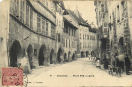 ANNECY  Rue Ste Claire Animée RV - Annecy
