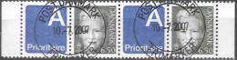 Denmark Danmark Dänemark 2003 Margrethe Prioritaire Michel Nr. 1297 Zf Stripe Of 2 Cancelled Oblitere Gestempelt Used Oo - Oblitérés