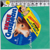 C1284 FROMAGE FONDU VACHE GROJEAN 8 PORTIONS CODE DU PIETON LAUREL ET HARDY - Käse