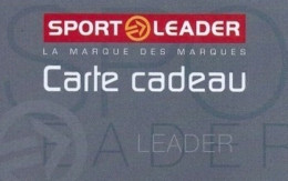 Carte Cadeau - Sport Leader  - VOIR DESCRIPTION Avant Enchères -  GIFT CARD /GESCHENKKARTE - Gift Cards