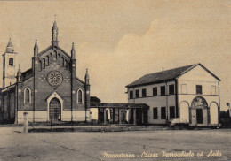 MACCASTORNA-LODI-CHIESA PARROCCHIALE E ASILO-CARTOLINA  VIAGGIATA IL 17-8-1959 - Lodi