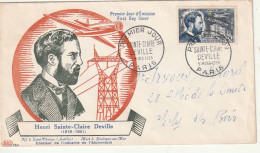 ///   FRANCE ///    PREMIER JOUR ---   FDC   HENRI SAINTE CLAIRE DEVILLE - 1950-1959