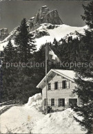 11631784 Braunwald GL Skihaus Mattwald Schweizer Flagge Braunwald GL - Sonstige & Ohne Zuordnung