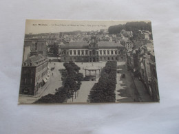 MORLAIX ( 29 Finistere ) LA PLACE THIERS ET L HOTEL DE VILLE VUE PRISE DU VIADUC ANIMEES ATTELAGE KIOSQUE COMMERCES - Morlaix