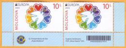 2023  Moldova  „Europa 2023. PEACE – The Highest Value Of Humanity.” 2v Mint - 2023