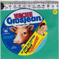 C1285 FROMAGE FONDU VACHE GROJEAN 16 PORTIONS CODE DU PIETON LAUREL ET HARDY - Fromage