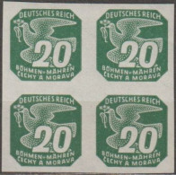 024/ Pof. NV 16, Greyish Green, 4-block - Unused Stamps