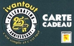 Carte Cadeau - Ivantout  - VOIR DESCRIPTION Avant Enchères -  GIFT CARD /GESCHENKKARTE - Tarjetas De Regalo
