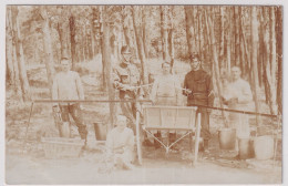 Photokarte Mit Feldküche - Gelaufen 1908 Von COLMBIER Nach BALSTHAL - ECOLES MILITAIRES COLOMBIER - Altri & Non Classificati