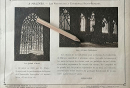 MALINES 1915 /  LES VITRAUX DE LA CATHÉDRALE SAINT-ROMBAUT - Zonder Classificatie