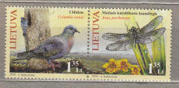 LITHUANIA 2010 Fauna Birds Insects MNH(**) Mi 1047-1048 #Lt910 - Lituanie