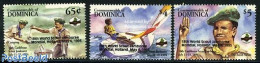 Dominica 1995 World Jamboree Netherlands 3v, Mint NH, History - Sport - Netherlands & Dutch - Scouting - Geografía