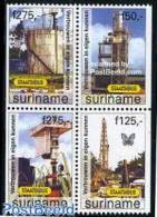 Suriname, Republic 1997 National Rafinery 4v From Booklet, Mint NH, Science - Chemistry & Chemists - Chimie