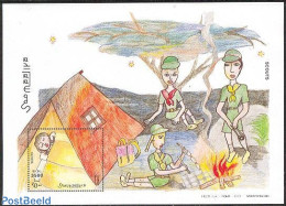 Somalia 2003 Scouting S/s, Mint NH, Sport - Scouting - Art - Children Drawings - Somalie (1960-...)