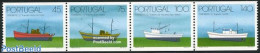 Portugal 1994 Ships 4v From Booklet (2 Sides Imperforated), Mint NH, Transport - Ships And Boats - Ungebraucht