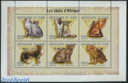 Niger 2000 Cats 6v M/s, Mint NH, Nature - Cats - Niger (1960-...)