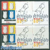 Netherlands 1992 World Expo 2v, Blocks Of 4 [+], Mint NH, Various - Maps - World Expositions - Ongebruikt