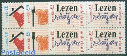 Netherlands 1989 Child Welfare 3v Blocks Of 4 [+], Mint NH - Unused Stamps