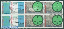 Netherlands 1987 Mixed Issue 3v Blocks Of 4 [+], Mint NH, Science - Transport - Various - Weights & Measures - Ships A.. - Ungebraucht