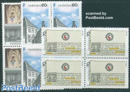 Netherlands 1986 Utrecht 3v Blocks Of 4 [+], Mint NH, Religion - Science - Churches, Temples, Mosques, Synagogues - Ed.. - Neufs