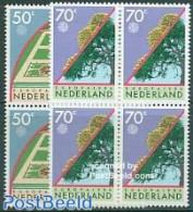 Netherlands 1986 Europa, Gardens 2v Blocks Of 4 [+], Mint NH, History - Nature - Europa (cept) - Gardens - Trees & For.. - Ongebruikt