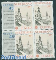 Netherlands 1978 Europa 2v Blocks Of 4 [+], Mint NH, History - Europa (cept) - Human Rights - Art - Paintings - Unused Stamps