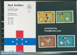 Netherlands Antilles 1984 Baseball Presentation Pack, Mint NH, Sport - Baseball - Baseball