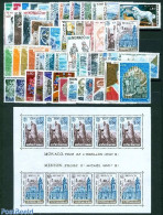 Monaco 1977 Yearset 1977, Complete, 50v + 1s/s, Mint NH, Various - Yearsets (by Country) - Ongebruikt