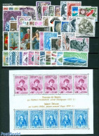 Monaco 1975 Yearset 1975, Complete, 44v + 1s/s, Mint NH, Various - Yearsets (by Country) - Ungebraucht